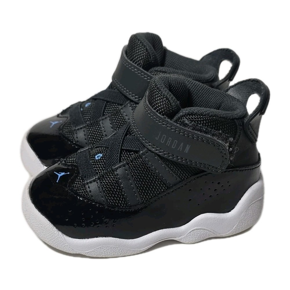 Toddler Nike Air Jordan 6 Rings TD University Blue & Black 323420-041 Size 5C
